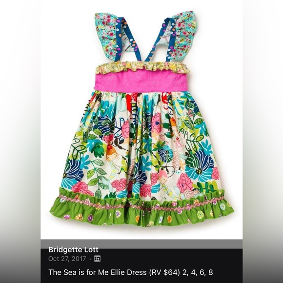 Matilda Jane Platinum The Sea is for Me Ellie Dress - Picture 3 of 3